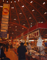 ���Y�i�̃u�[�X���������ԃh�[���̒��̗l�q